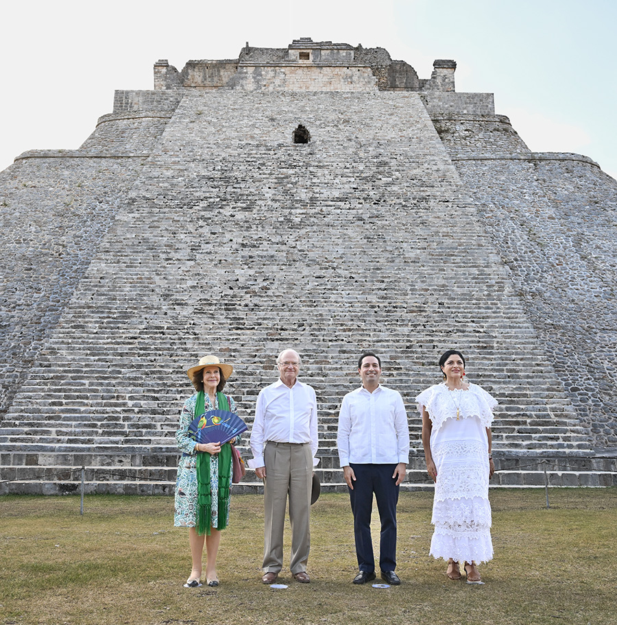 Bild-Extra: Kungaparets resa till historiska ruinstaden i Mexiko