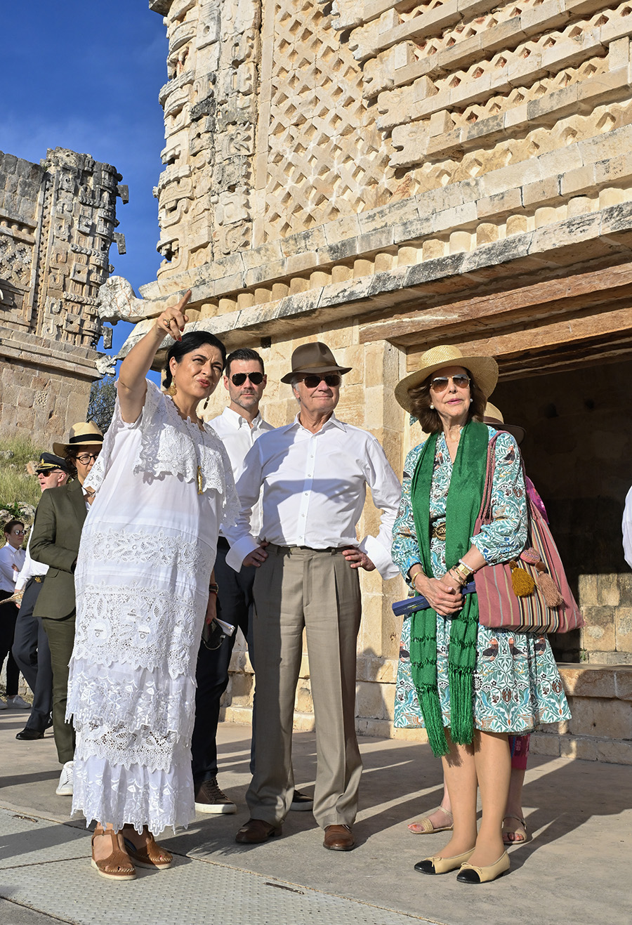 Bild-Extra: Kungaparets resa till historiska ruinstaden i Mexiko