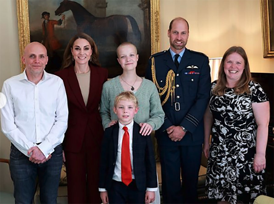 Prinsessan Kates gripande möte med cancersjuka flickan