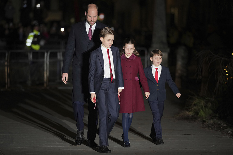 Efter skräckåret: Här firar Kate jul med William och barnen