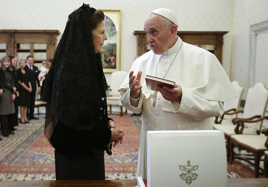 Drottning Silvias möte med påven ställdes in i sista sekund