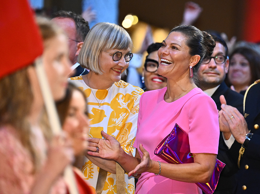 Victorias glammiga succélook på superlyxiga galan