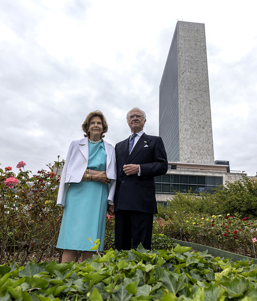 Bild-Extra: Här strålar drottning Silvia med kungen i New York