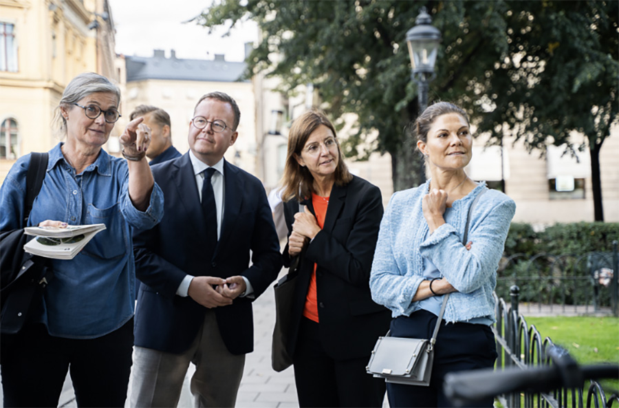 Bild-Extra: Victorias oväntade besök – mitt i Stockholms city