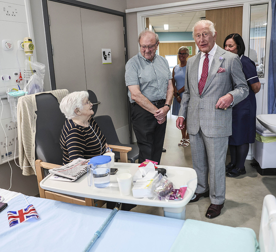 Kung Charles gripande samtal med cancerpatienten – rörande!