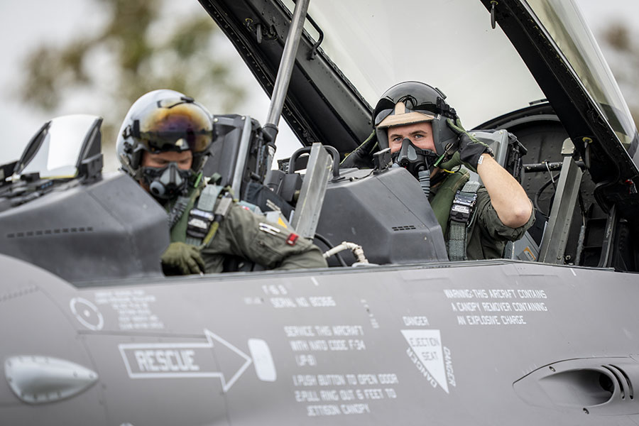 Kronprins Christian i stridsplan – blev Maverick för en dag