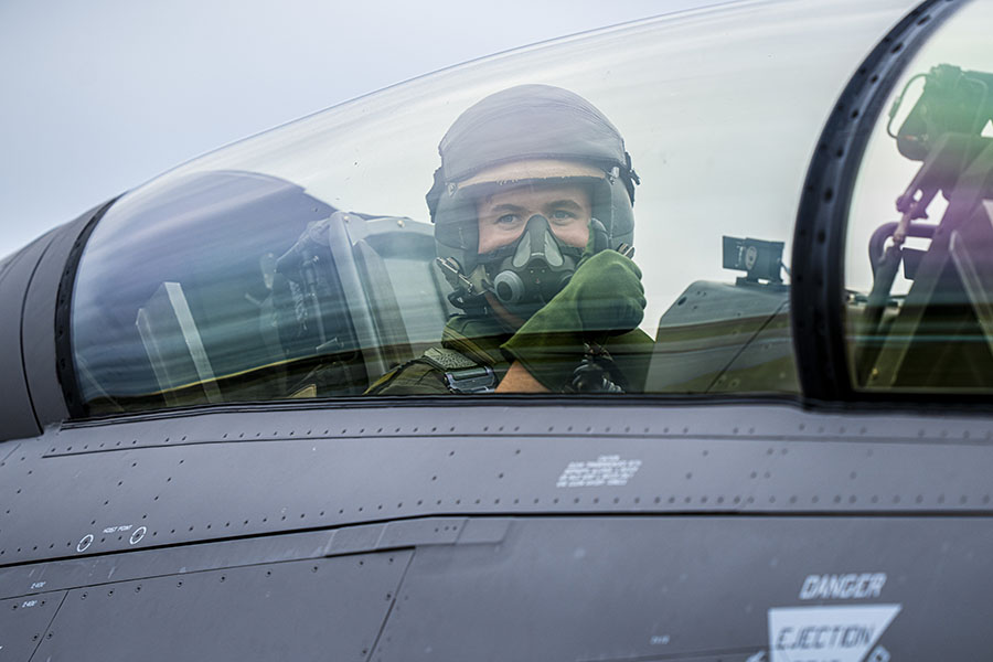 Kronprins Christian i stridsplan – blev Maverick för en dag