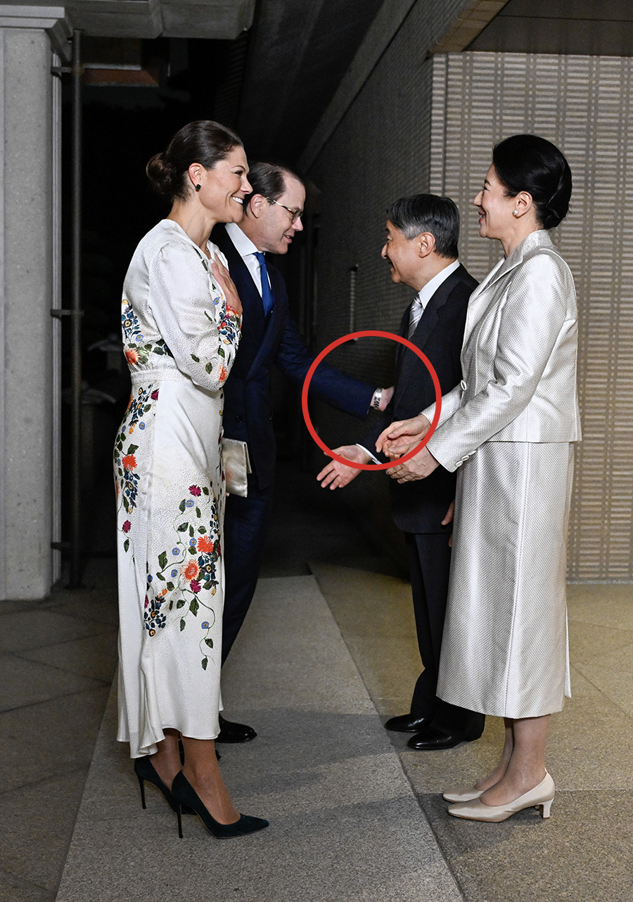 Chock i Tokyo: Prins Daniels dundertabbe framför kejsaren