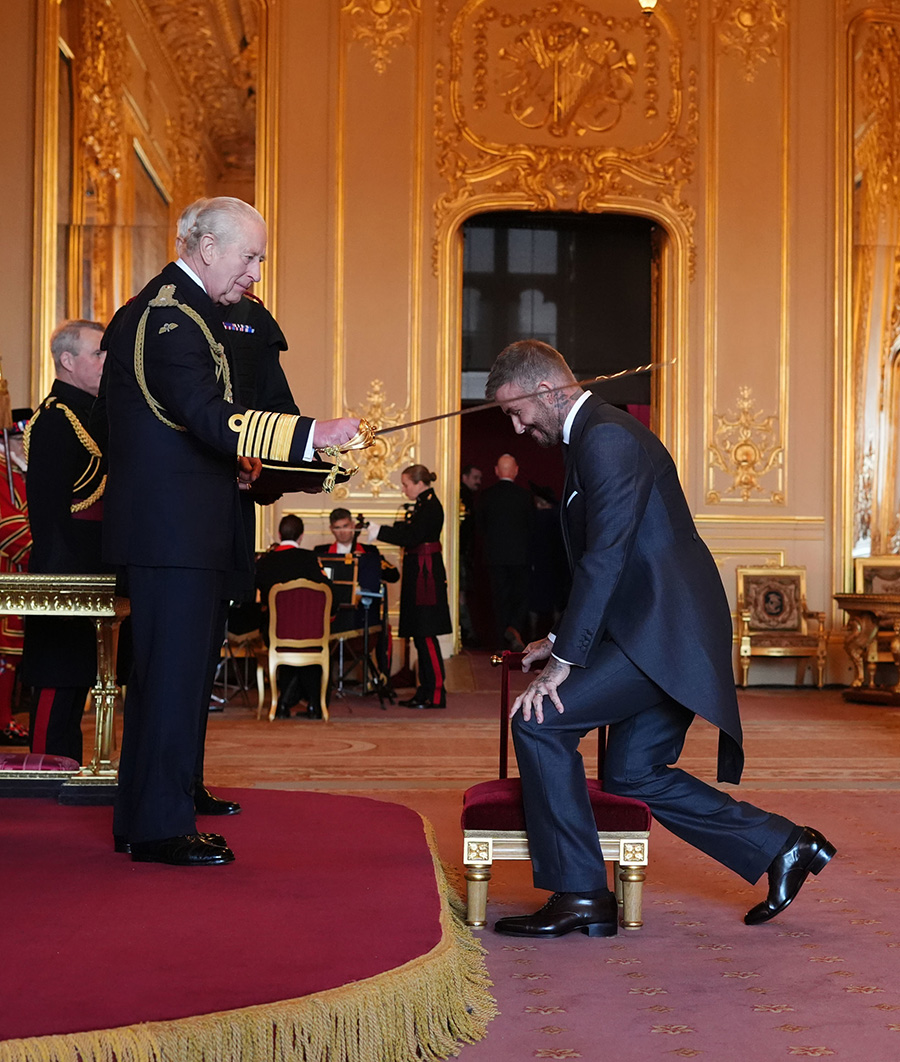 Kung Charles hyllning till David Beckham – tårfyllt ögonblick