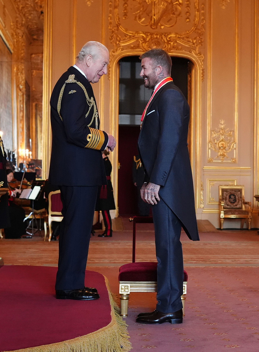 Kung Charles hyllning till David Beckham – tårfyllt ögonblick