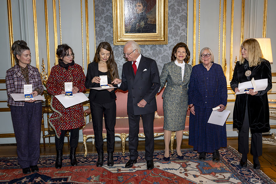 Kungen hedrade konstn&auml;rerna &ndash; varm ceremoni p&aring; slottet