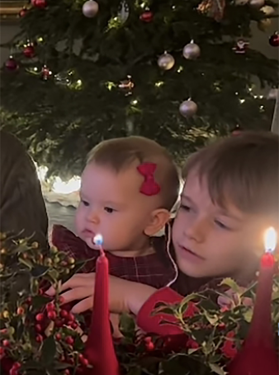 H&auml;r &auml;r prinsessan Ines f&ouml;rsta jul &ndash; klippet f&aring;r Sverige att sm&auml;lta