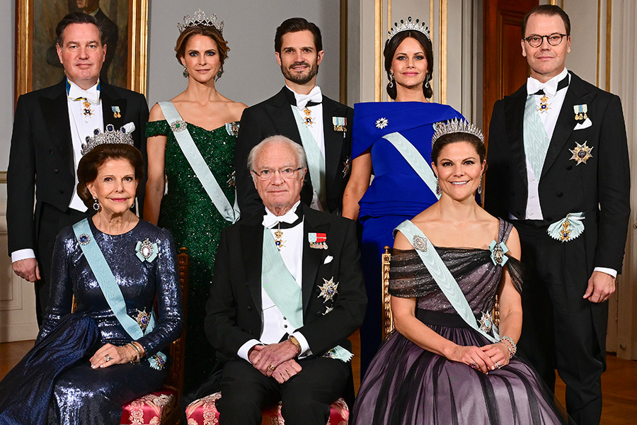 Officiellt grupportr&auml;tt av den svenska kungafamiljen vid Kungliga slottet i Stockholm.