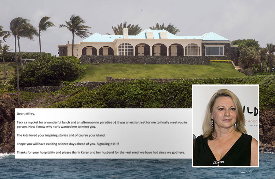 Silvias Childhood-chef tog med barnen till Epsteins skr&auml;ck-&ouml;