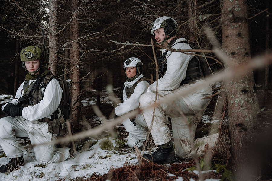 nya bilden på victoria mitt i skogen – släpar ett träd i snön 3 Nya bilden på Victoria mitt i skogen – släpar ett träd i snön