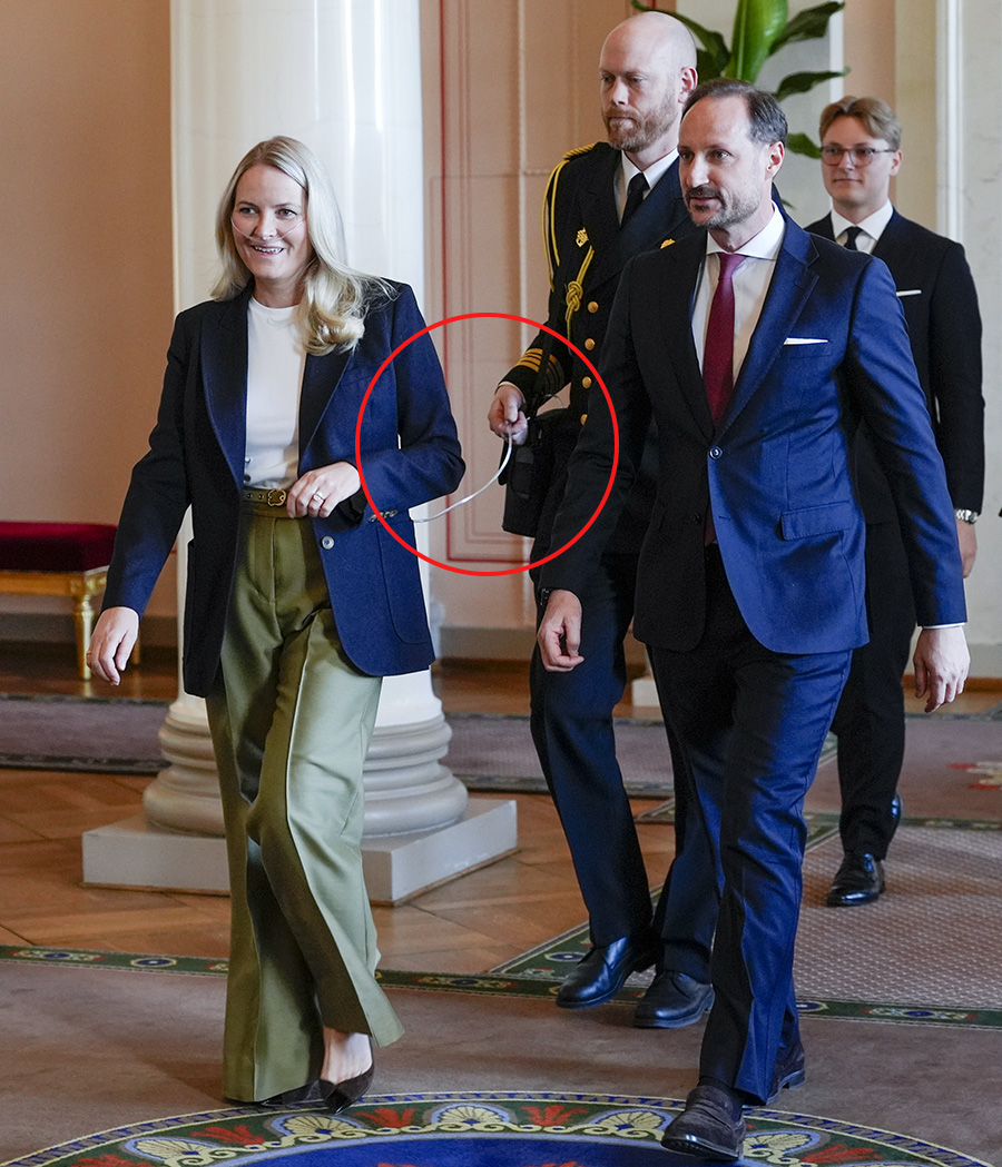 Chockbilderna p&aring; Mette-Marit &ndash; syns med syrgasmask p&aring; slottet