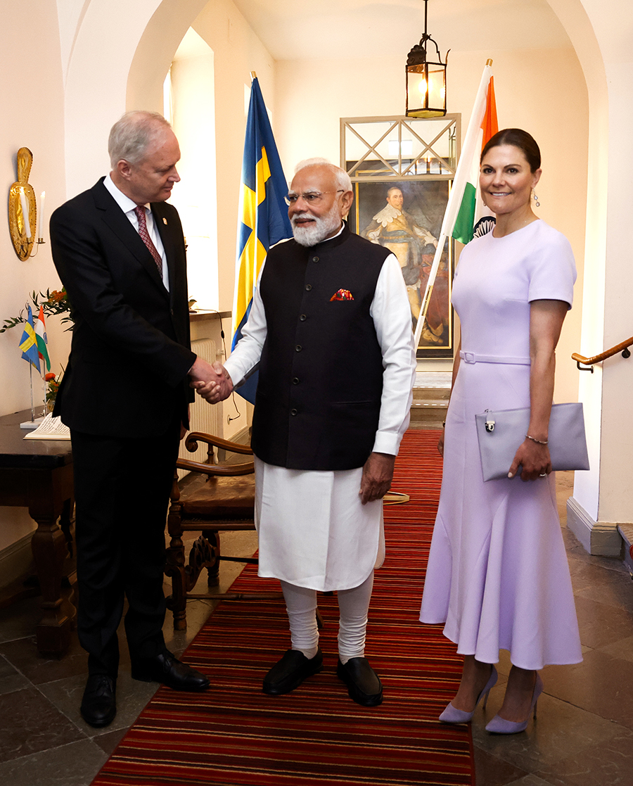 Victorias m&ouml;te med Modi &ndash; d&aring; fastnade alla f&ouml;r samma detalj