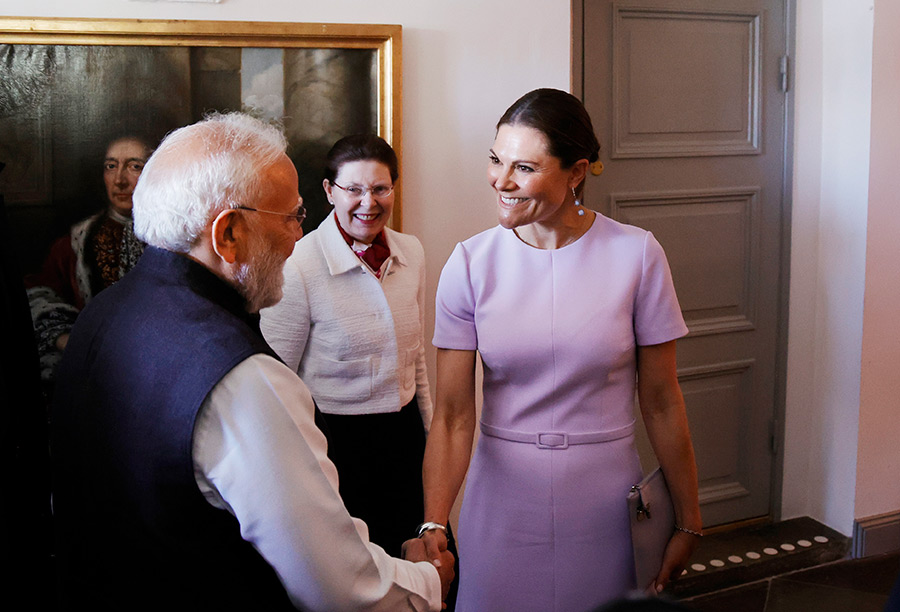 Victorias m&ouml;te med Modi &ndash; d&aring; fastnade alla f&ouml;r samma detalj