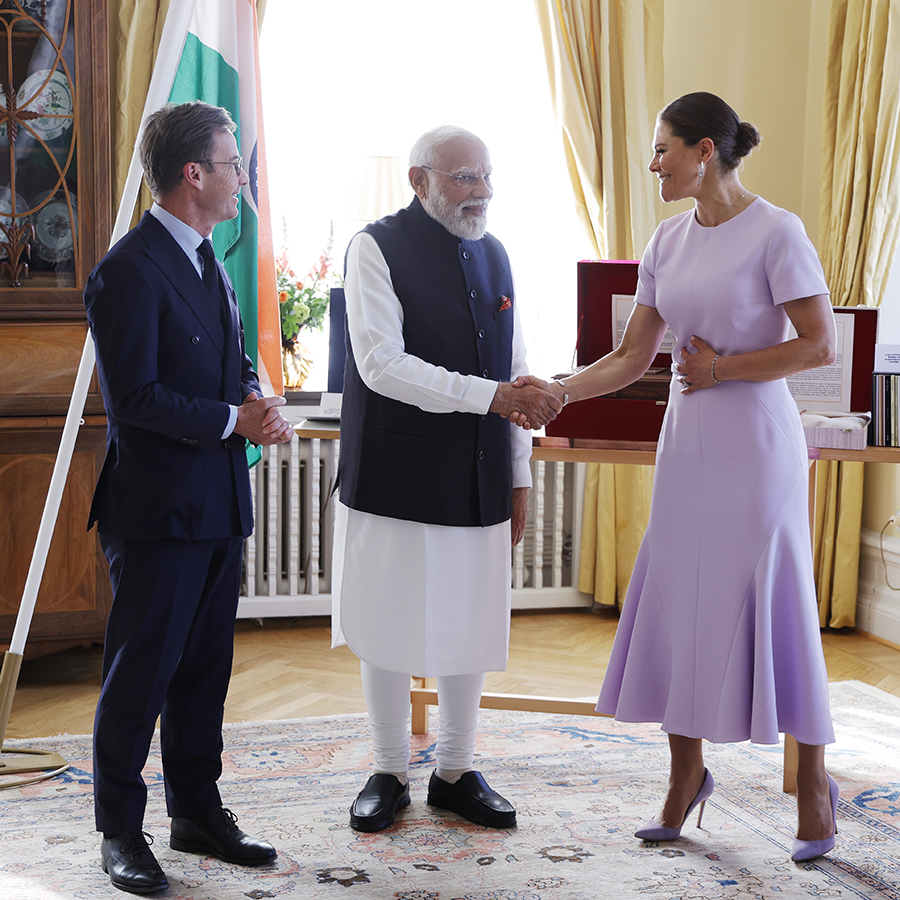 Victorias m&ouml;te med Modi &ndash; d&aring; fastnade alla f&ouml;r samma detalj
