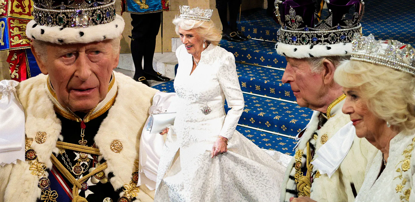 Kung Charles bar j&auml;ttekronan &ndash; men Camilla stal hela showen