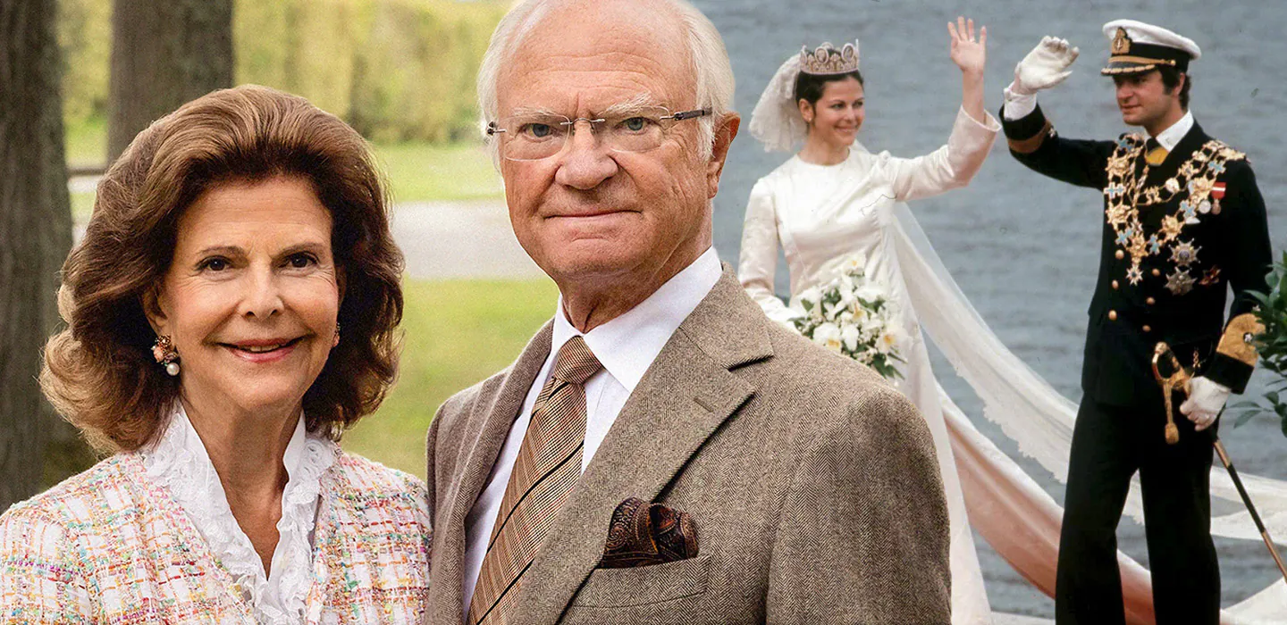 Kungaparets guldbr&ouml;llop s&auml;nds i SVT&ndash; hela programmet