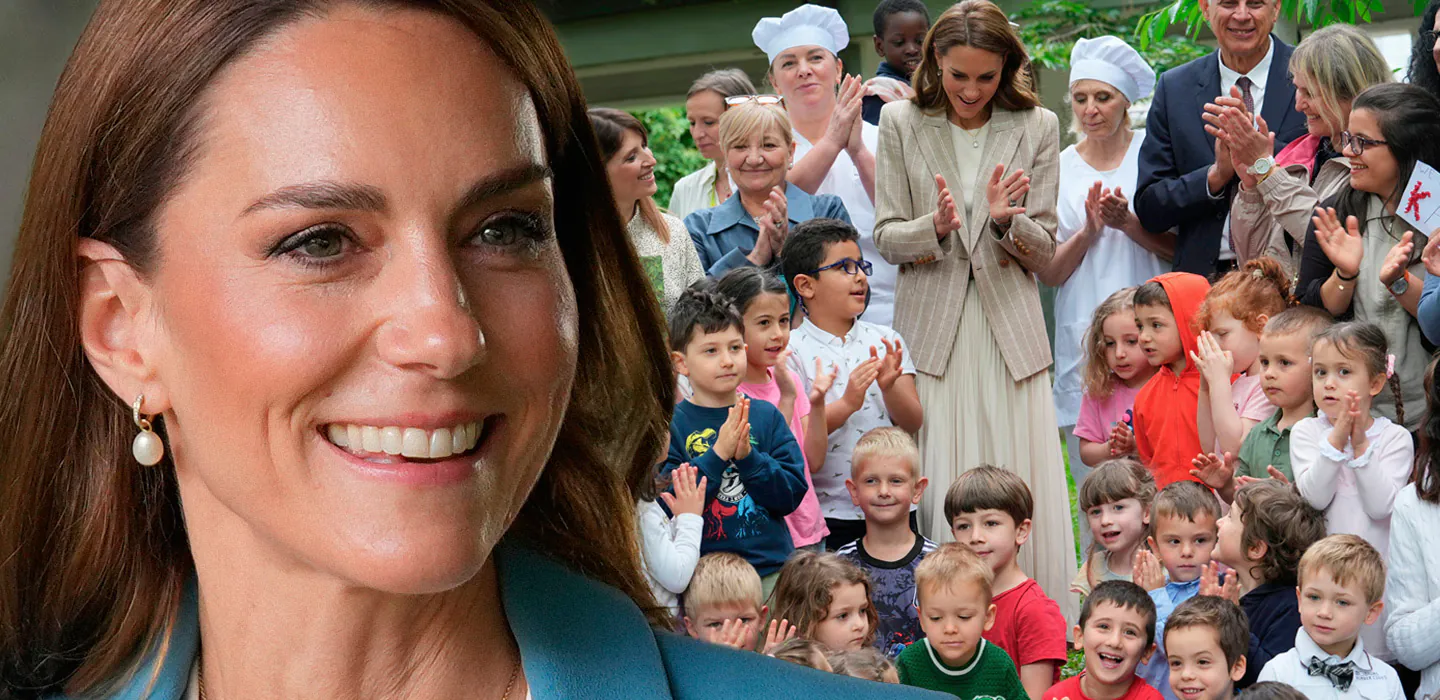 Kate m&ouml;ttes av k&auml;rlek i Italien &ndash; barnens varma hyllning