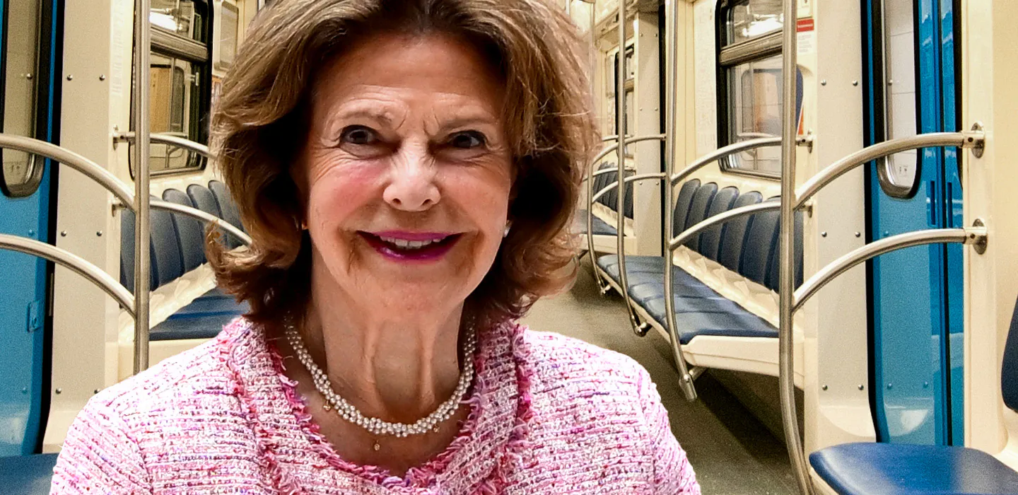 Chocken: Silvia lämnade festen – tog tunnelbanan hem