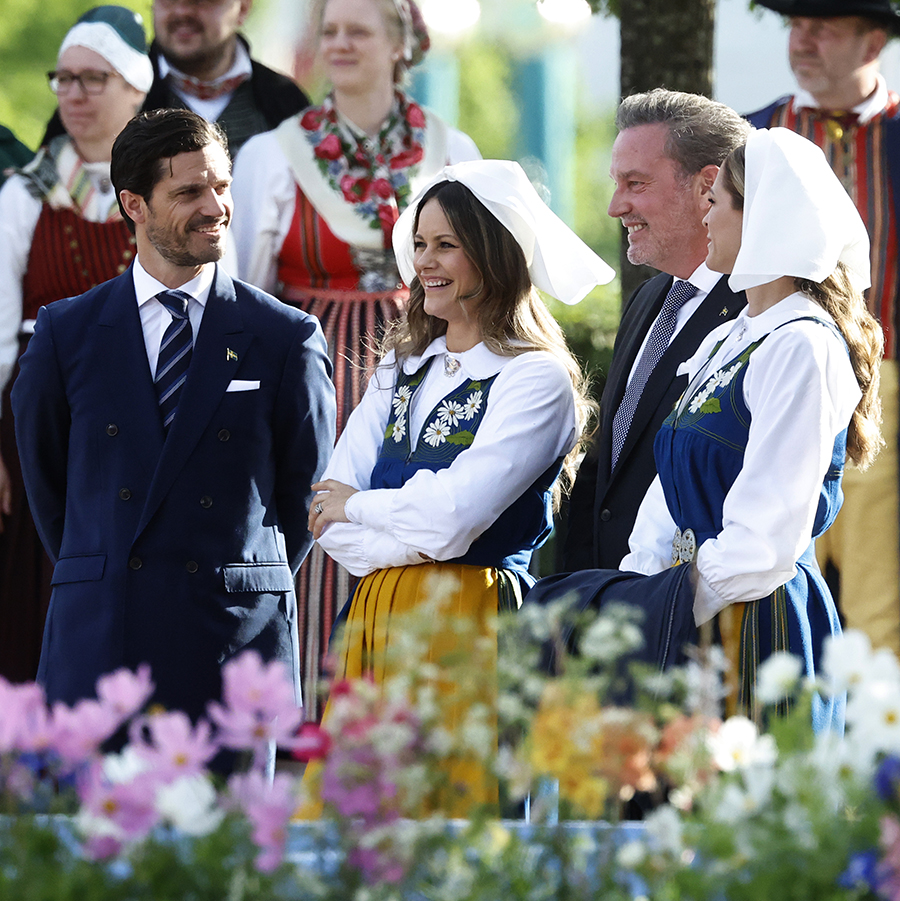 Kungafamiljen samlad p&aring; Skansen &ndash; se festbilderna h&auml;r!