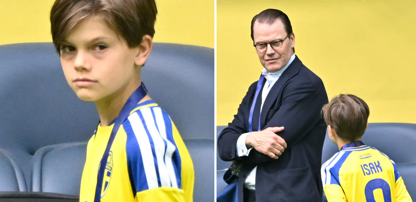 Prins Oscar stal showen p&aring; landslagets tr&auml;ning &ndash; se bilderna