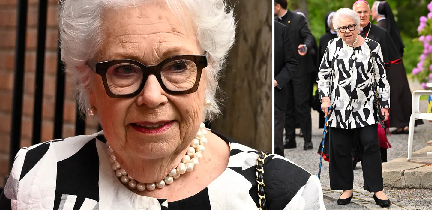Efter sjukdomen: Prinsessan Christina tvingas g&aring; med k&auml;pp