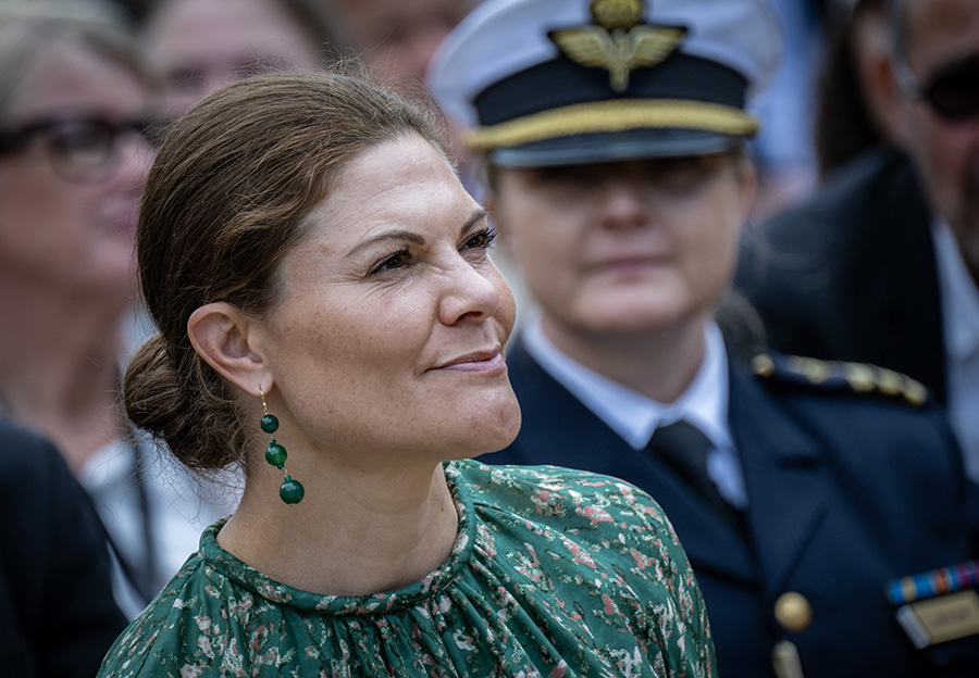 Knivbev&auml;pnad man n&auml;rmade sig Victoria &ndash; stoppades av vakter