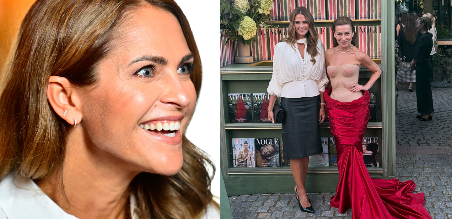 Här festar Madeleine loss på modeelitens lyxiga kändisfest