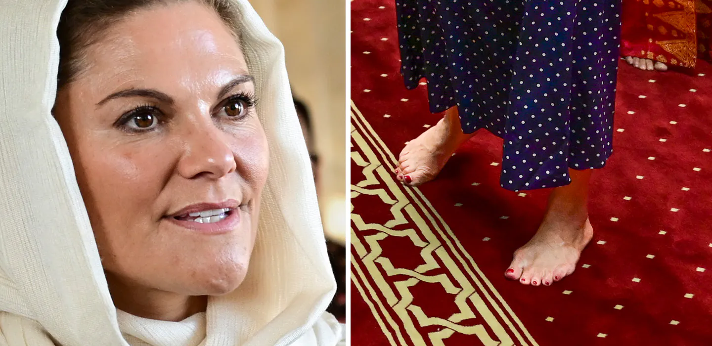 Victoria barfota i Indonesien &ndash; ov&auml;ntade bilderna p&aring; f&ouml;tterna