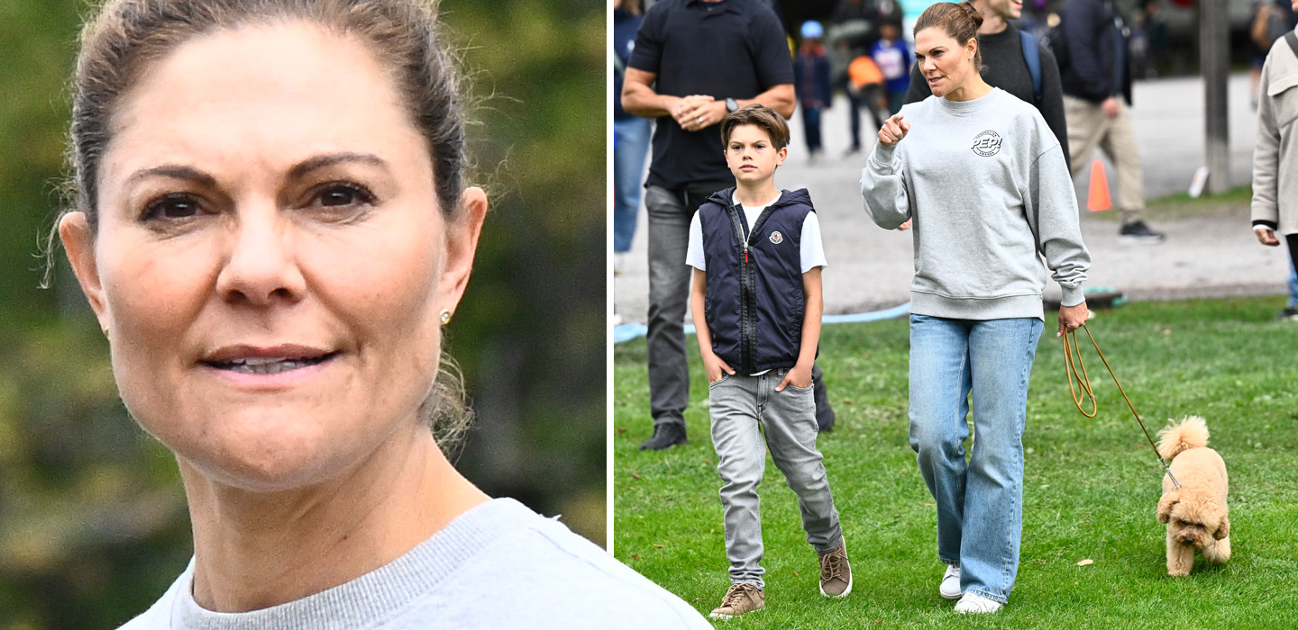 Victoria d&ouml;k upp med Rio och prins Oscar &ndash; ov&auml;ntade bilderna