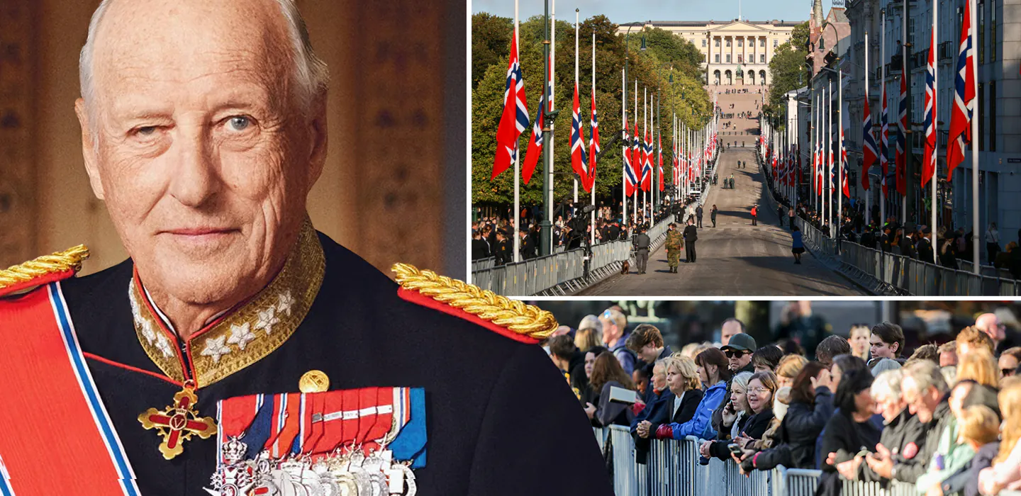 Kung Haralds begravning i Oslo &ndash; hela schemat f&ouml;r sista f&auml;rden