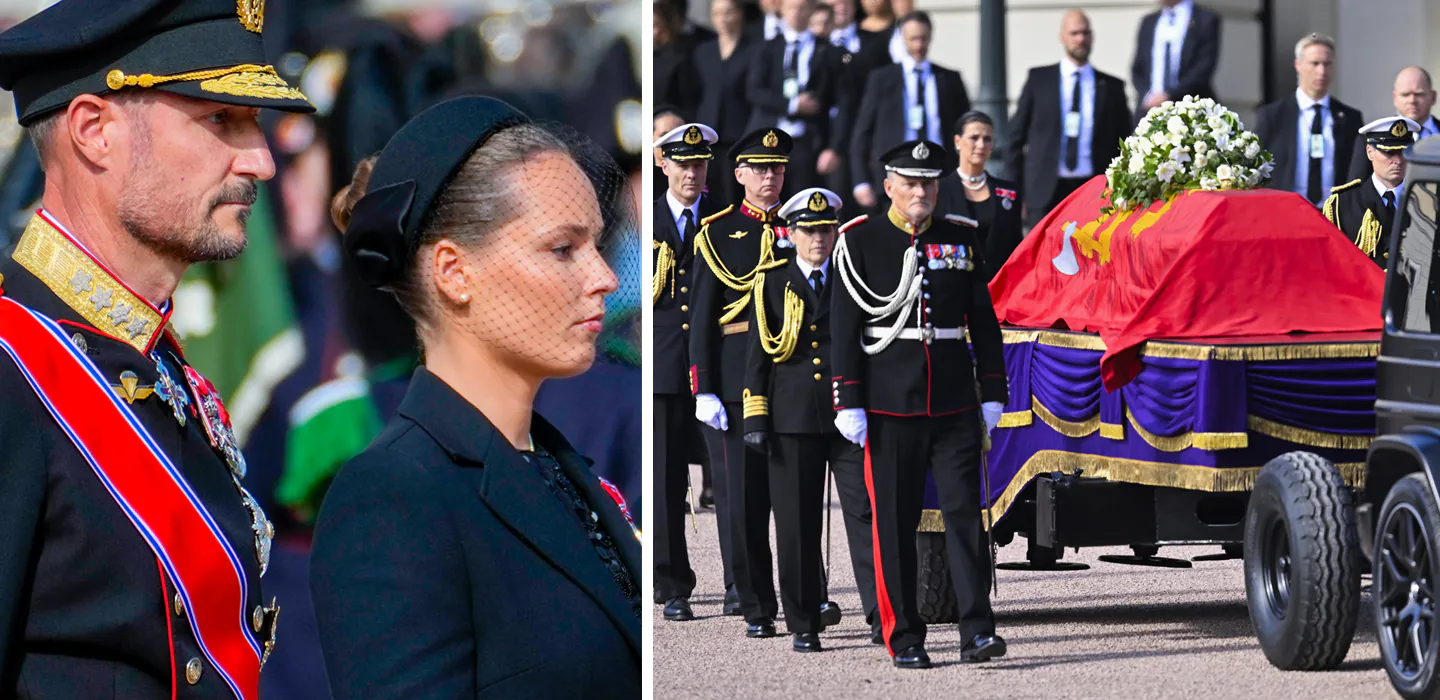 H&auml;r f&ouml;rs kung Harald till sista vilan &ndash; gripande bilderna