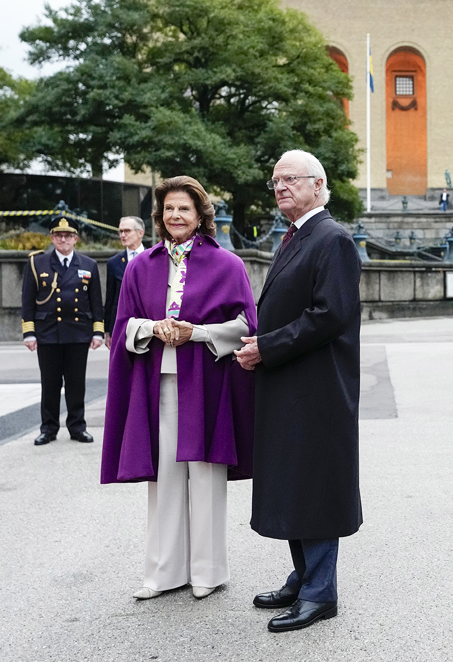 Kung Carl Gustaf och drottning Silvia under statsbes&ouml;ket i G&ouml;teborg