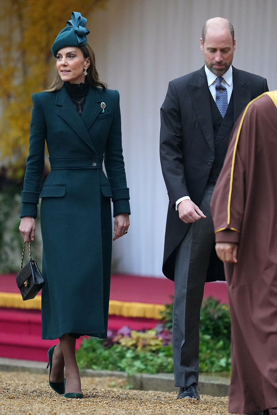 Prinsessan Kate och prins William under statsbes&ouml;ket i Windsor